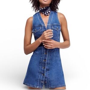 Free People Blue Denim Mini Dress